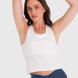 Polo Sin Mangas Para Mujer Crop Bra Blanco Bsoul
