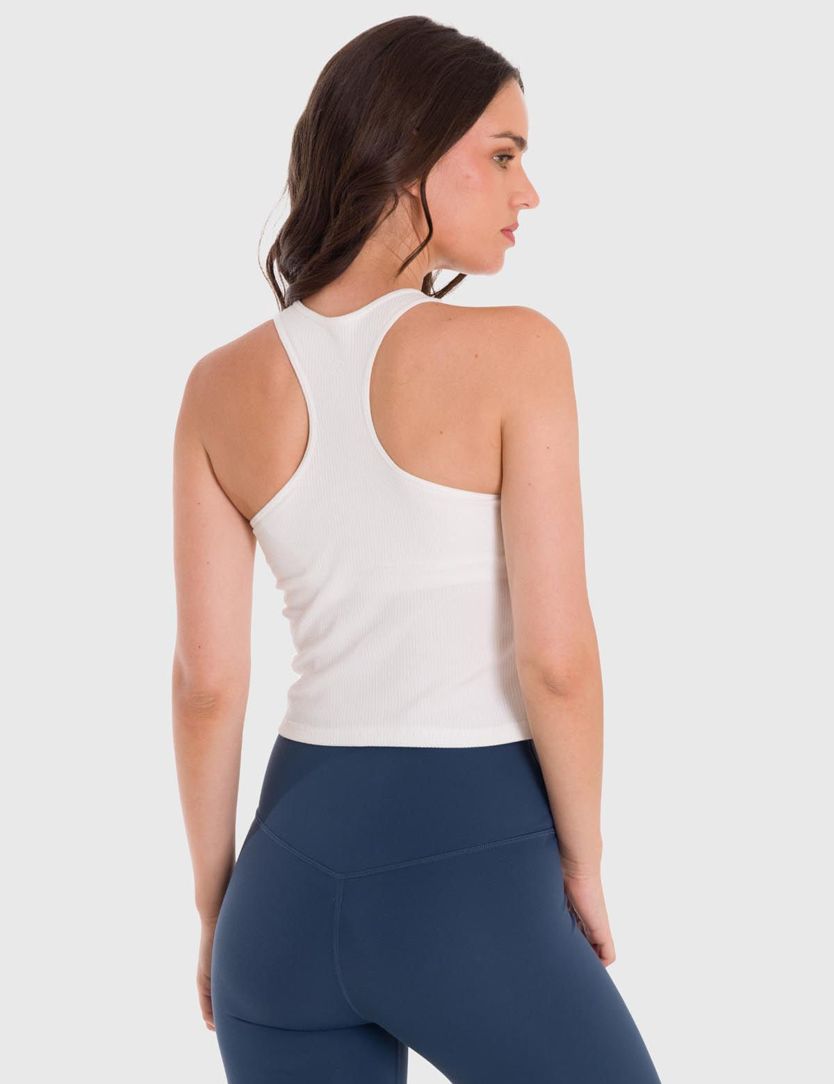 Polo Sin Mangas Para Mujer Crop Bra Blanco Bsoul