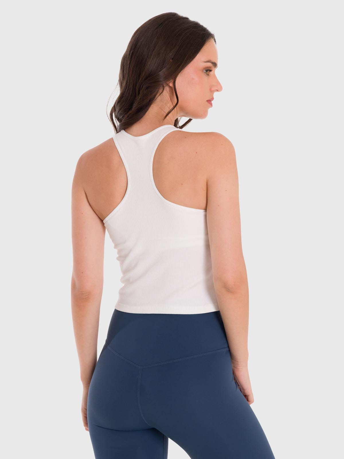 Polo Sin Mangas Para Mujer Crop Bra Blanco Bsoul
