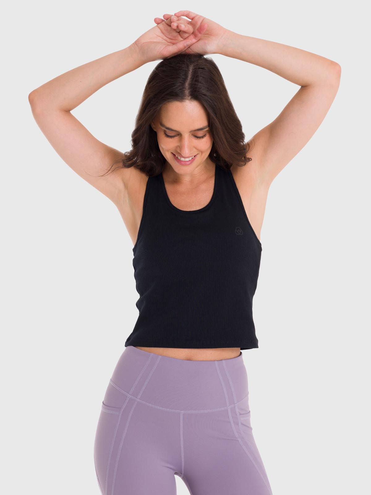 Polo Sin Mangas Para Mujer Crop Bra Negro Bsoul