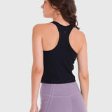 Polo Sin Mangas Para Mujer Crop Bra Negro Bsoul