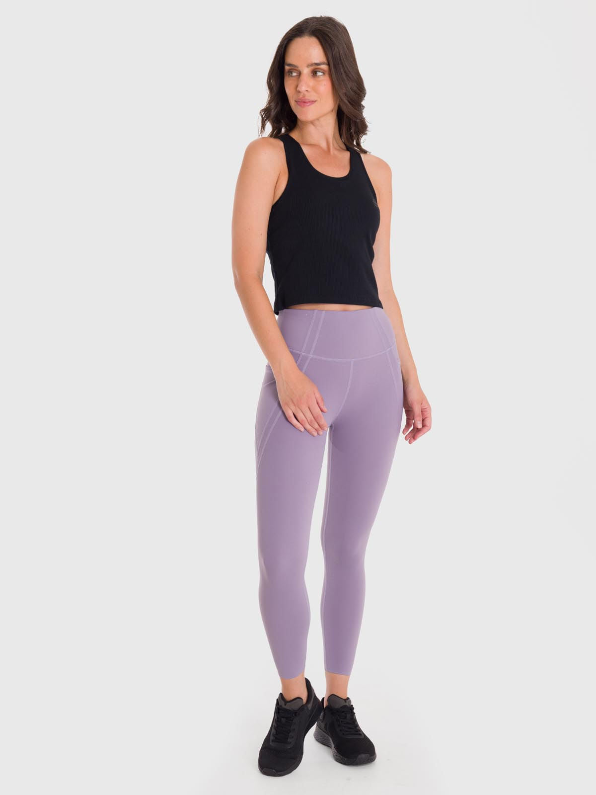 Polo Sin Mangas Para Mujer Crop Bra Negro Bsoul