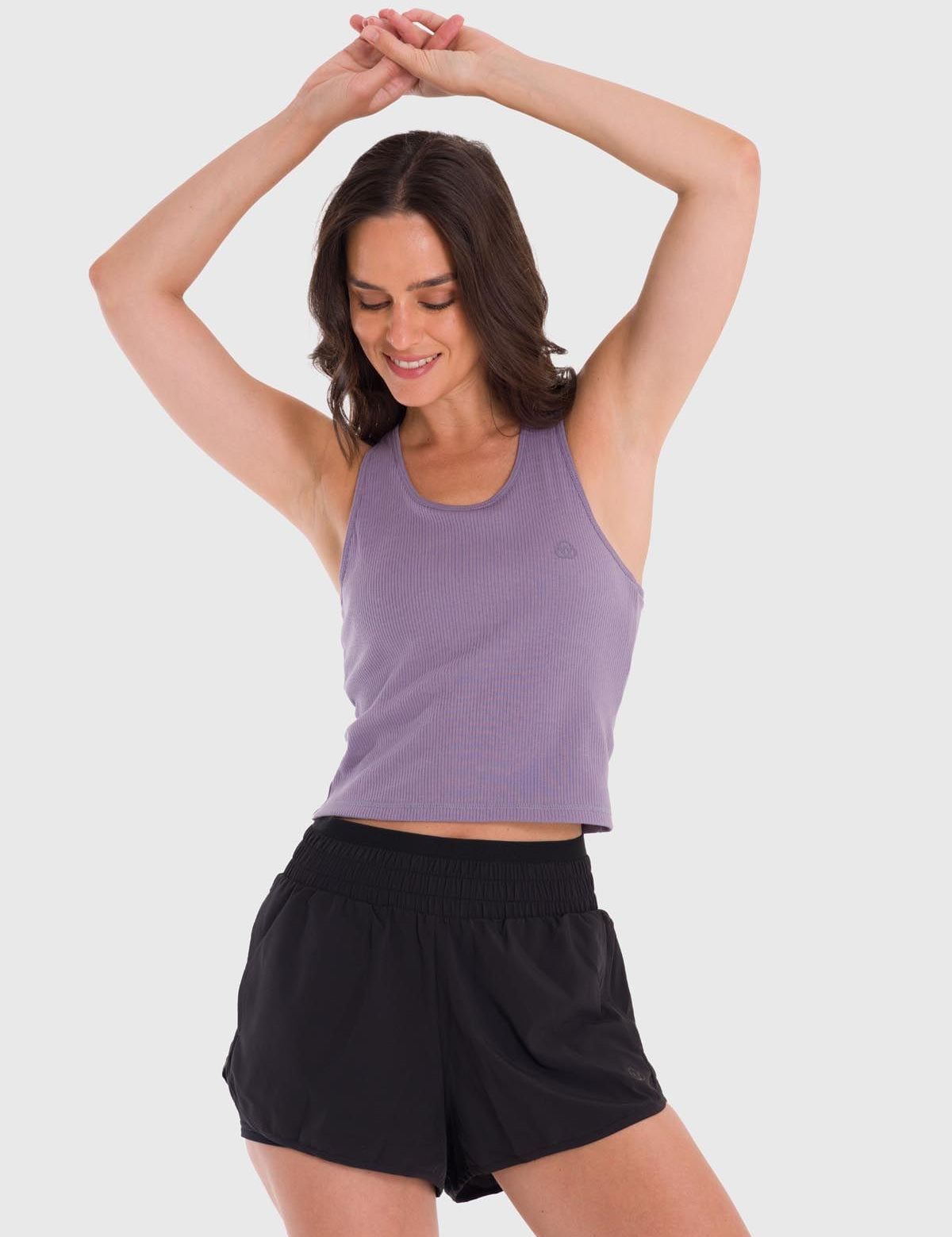 Polo Sin Mangas Para Mujer Crop Bra Morado Bsoul