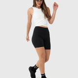Polo Sin Mangas Para Mujer Crop Domi Blanco Bsoul