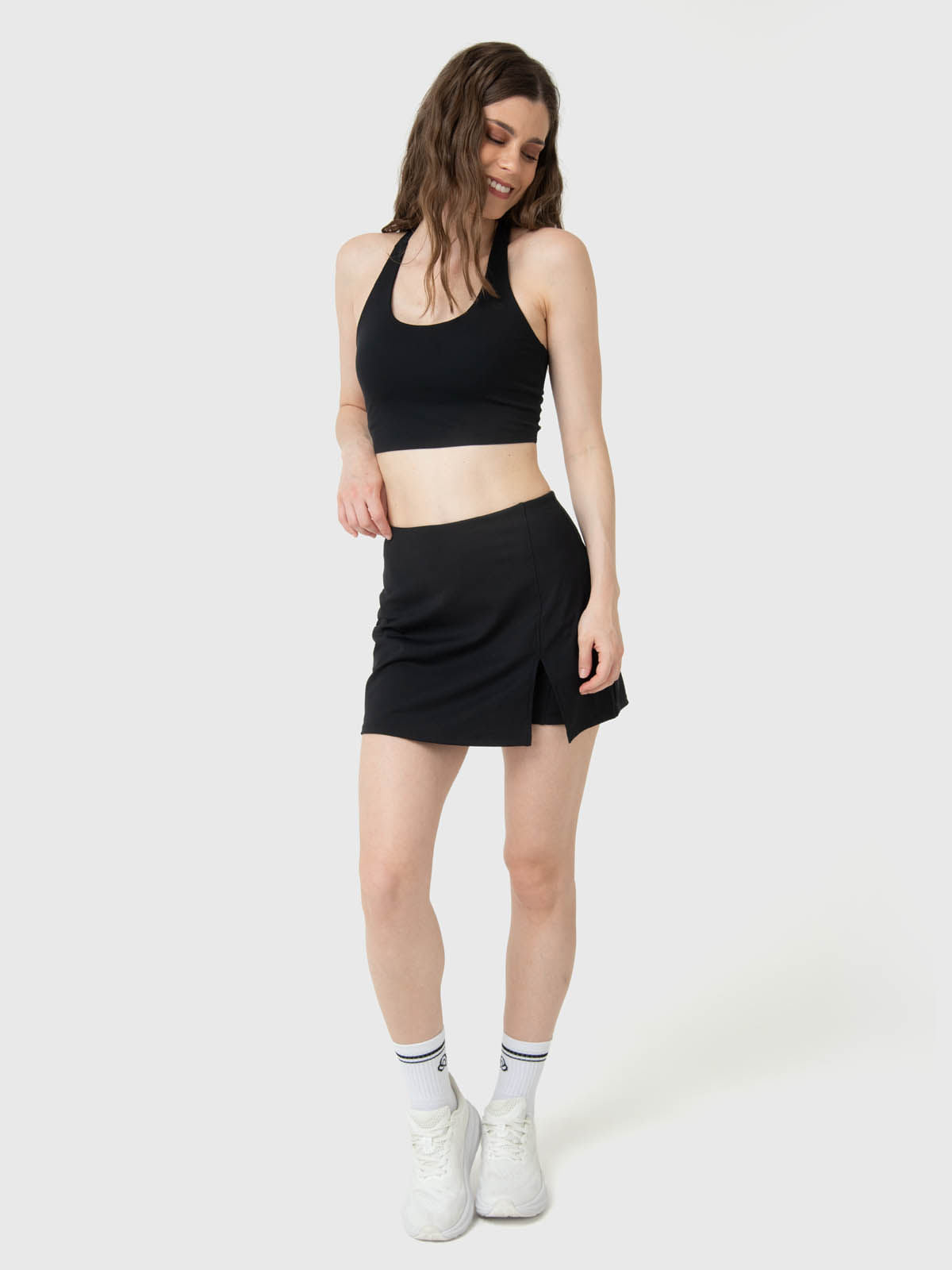 Falda Para Mujer Isabel Negro Bsoul