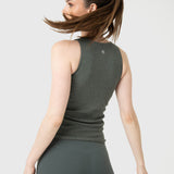 Polo Sin Manga Para Mujer Modal Tank Verde Bsoul