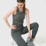 Polo Sin Manga Para Mujer Modal Tank Verde Bsoul