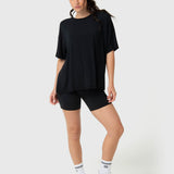 Polo Manga Corta Para Mujer T-Shirt Anto Aloe Negro Bsoul