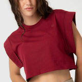 Polo Sin Manga Para Mujer Clarissa Rojo Bsoul