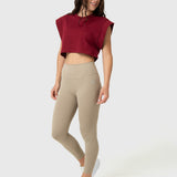 Polo Sin Manga Para Mujer Clarissa Rojo Bsoul