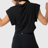 Polo Sin Manga Para Mujer Clarissa Negro Bsoul