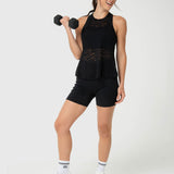 Polo Sin Manga Para Mujer Burn Out Tank Negro Bsoul
