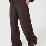 Pantalón Para Mujer Modal Pants Aloe Marrón Bsoul