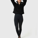 Polar Para Mujer Mid Zip Sherpa Negro Bsoul