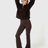 Polar Para Mujer Mid Zip Sherpa Marrón Bsoul