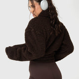 Polar Para Mujer Mid Zip Sherpa Marrón Bsoul