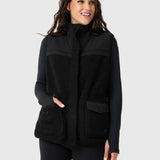 Chaleco Para Mujer Sherpa Negro Bsoul