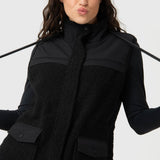 Chaleco Para Mujer Sherpa Negro Bsoul
