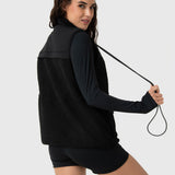 Chaleco Para Mujer Sherpa Negro Bsoul