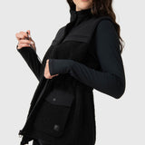 Chaleco Para Mujer Sherpa Negro Bsoul
