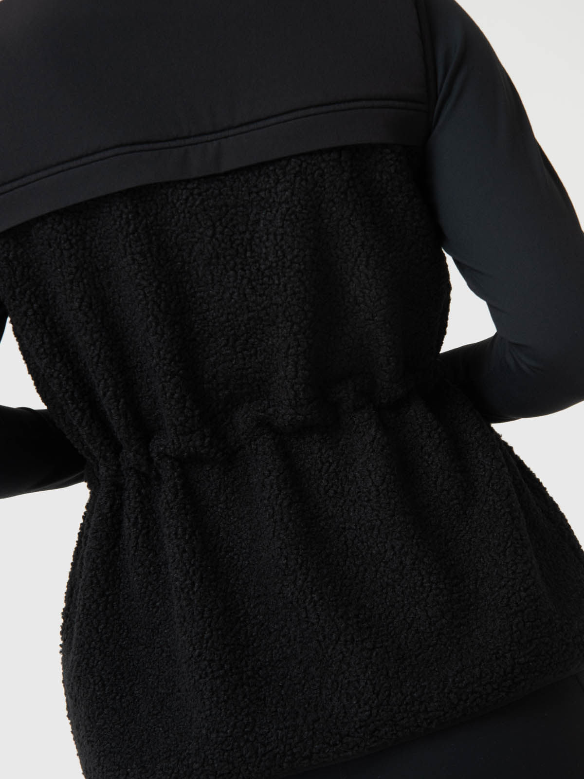 Chaleco Para Mujer Sherpa Negro Bsoul