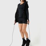 Chaleco Para Mujer Sherpa Negro Bsoul