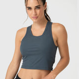 Bra Para Mujer Modal Rib Aloe Gris Bsoul