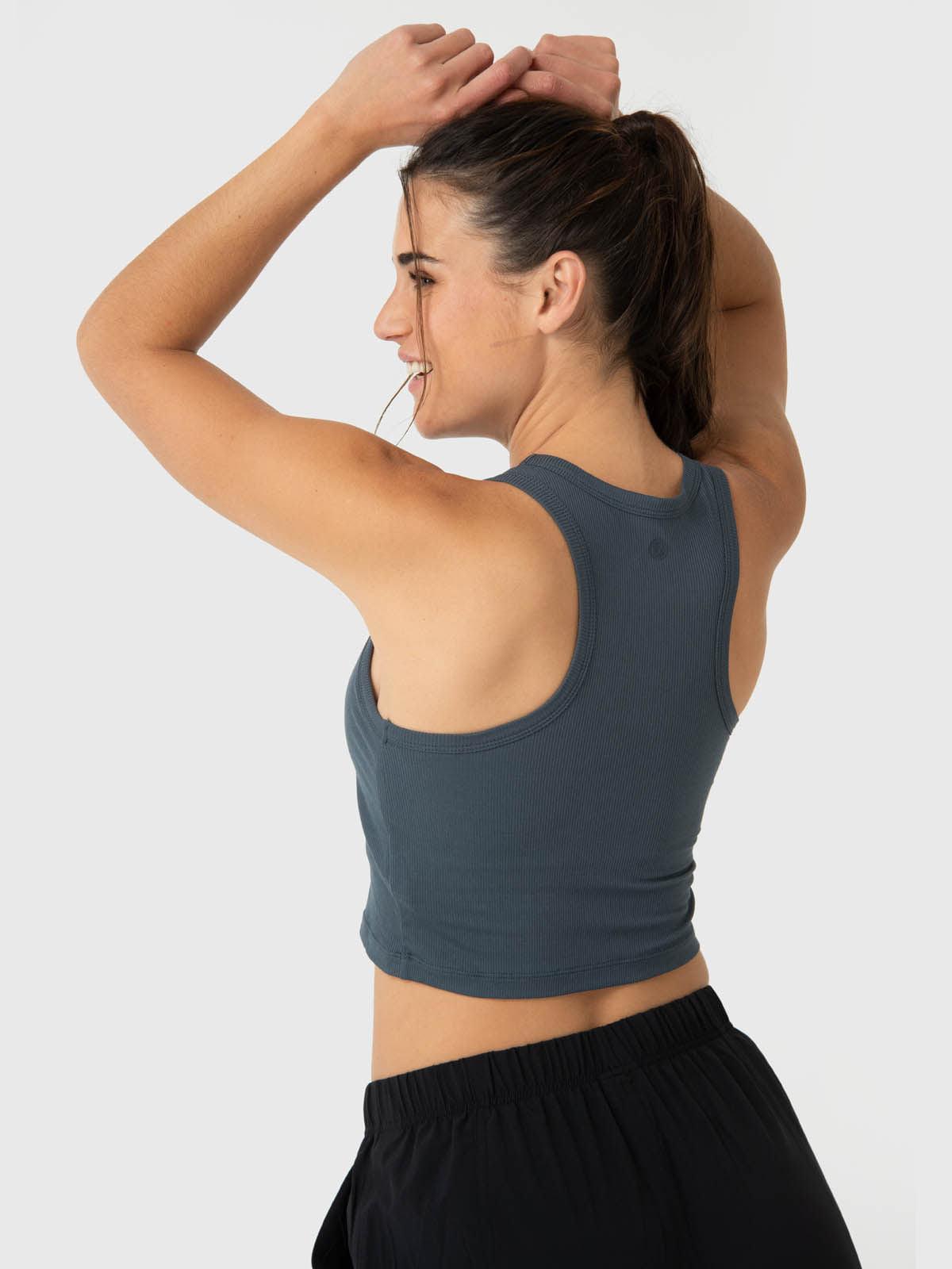 Bra Para Mujer Modal Rib Aloe Gris Bsoul