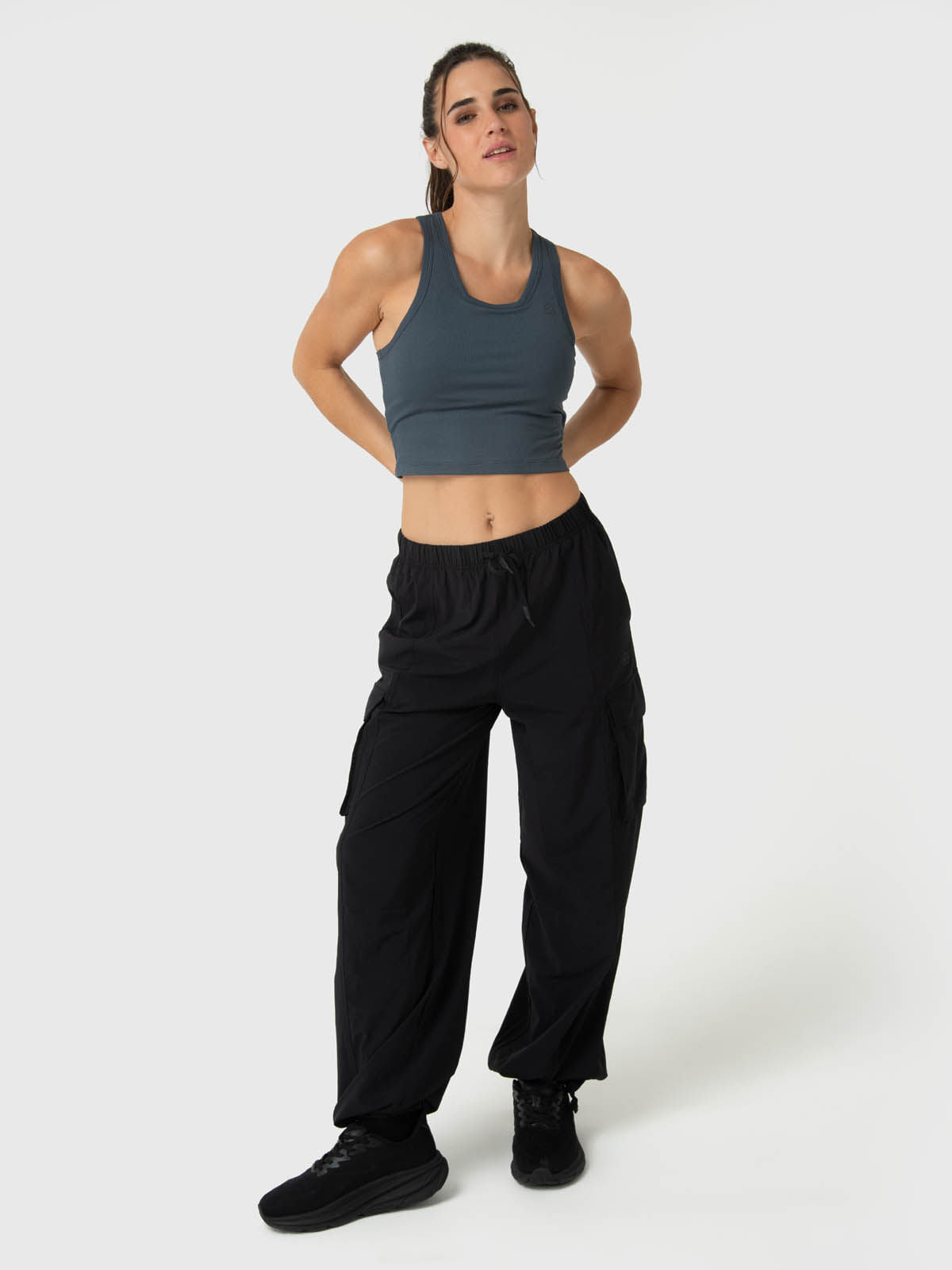 Bra Para Mujer Modal Rib Aloe Gris Bsoul