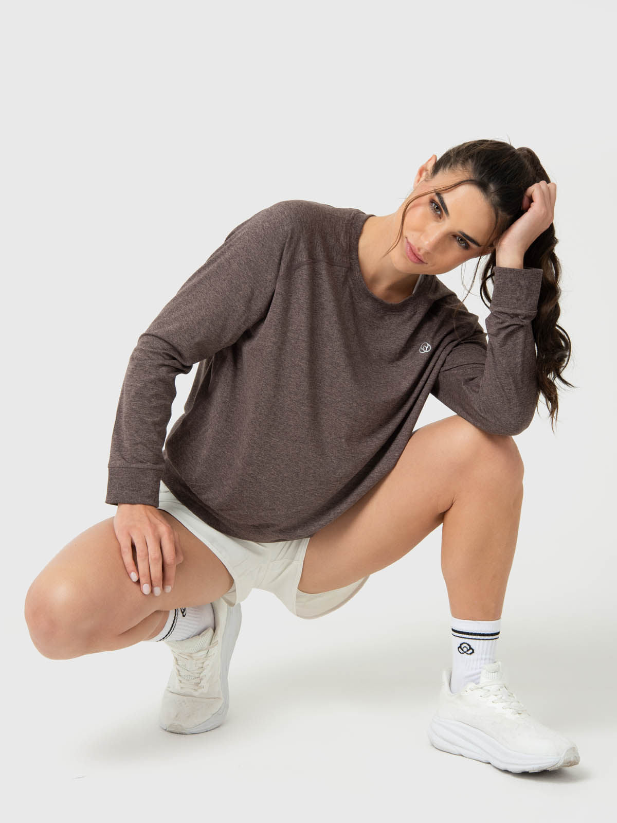 Polera Para Mujer Crew Neck Marrón Bsoul