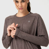 Polera Para Mujer Crew Neck Marrón Bsoul