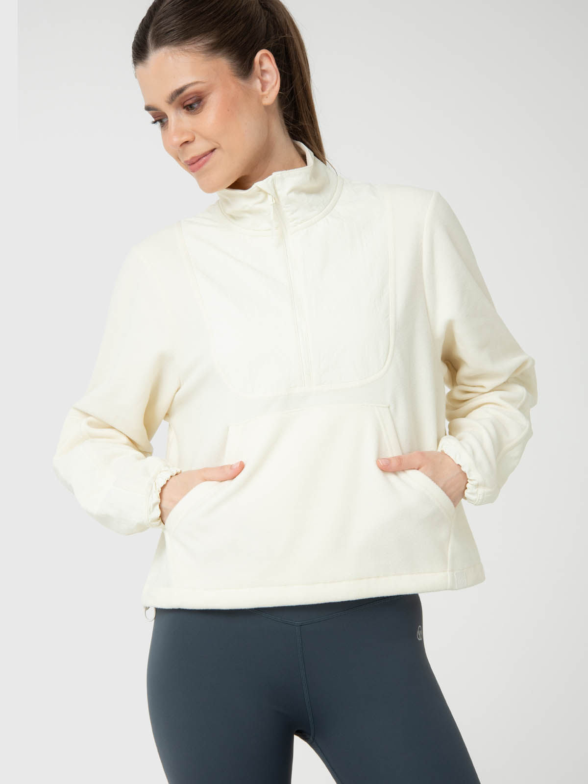 Polar Para Mujer Mid Zip Blanco Bsoul