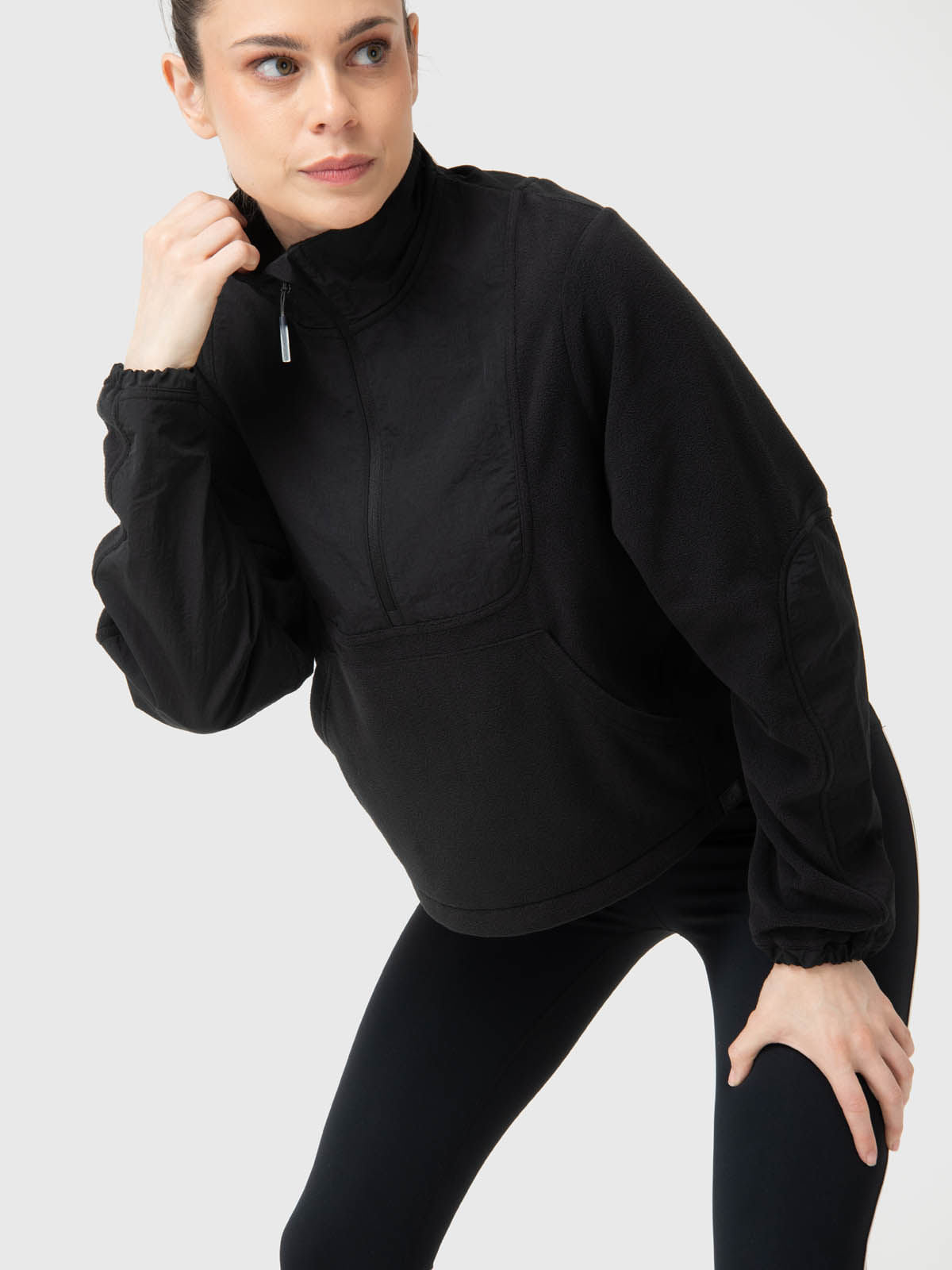 Polar Para Mujer Mid Zip Negro Bsoul