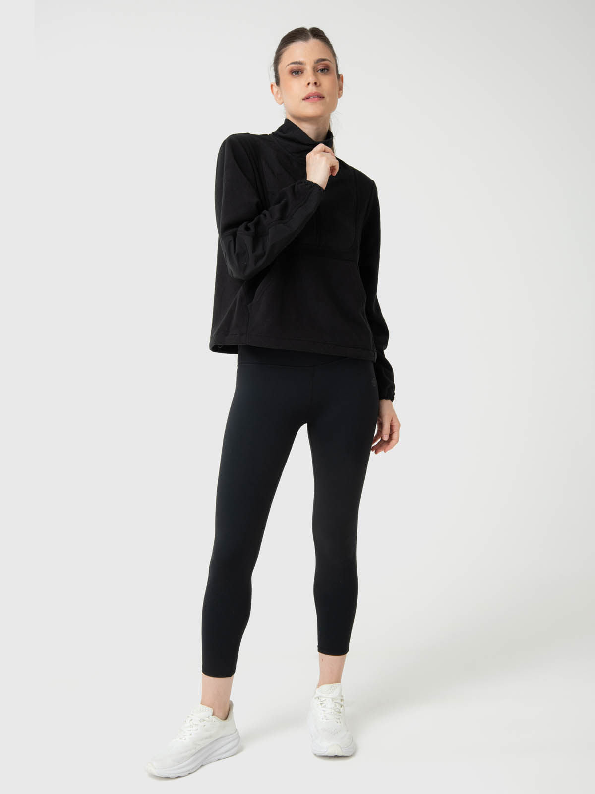Polar Para Mujer Mid Zip Negro Bsoul