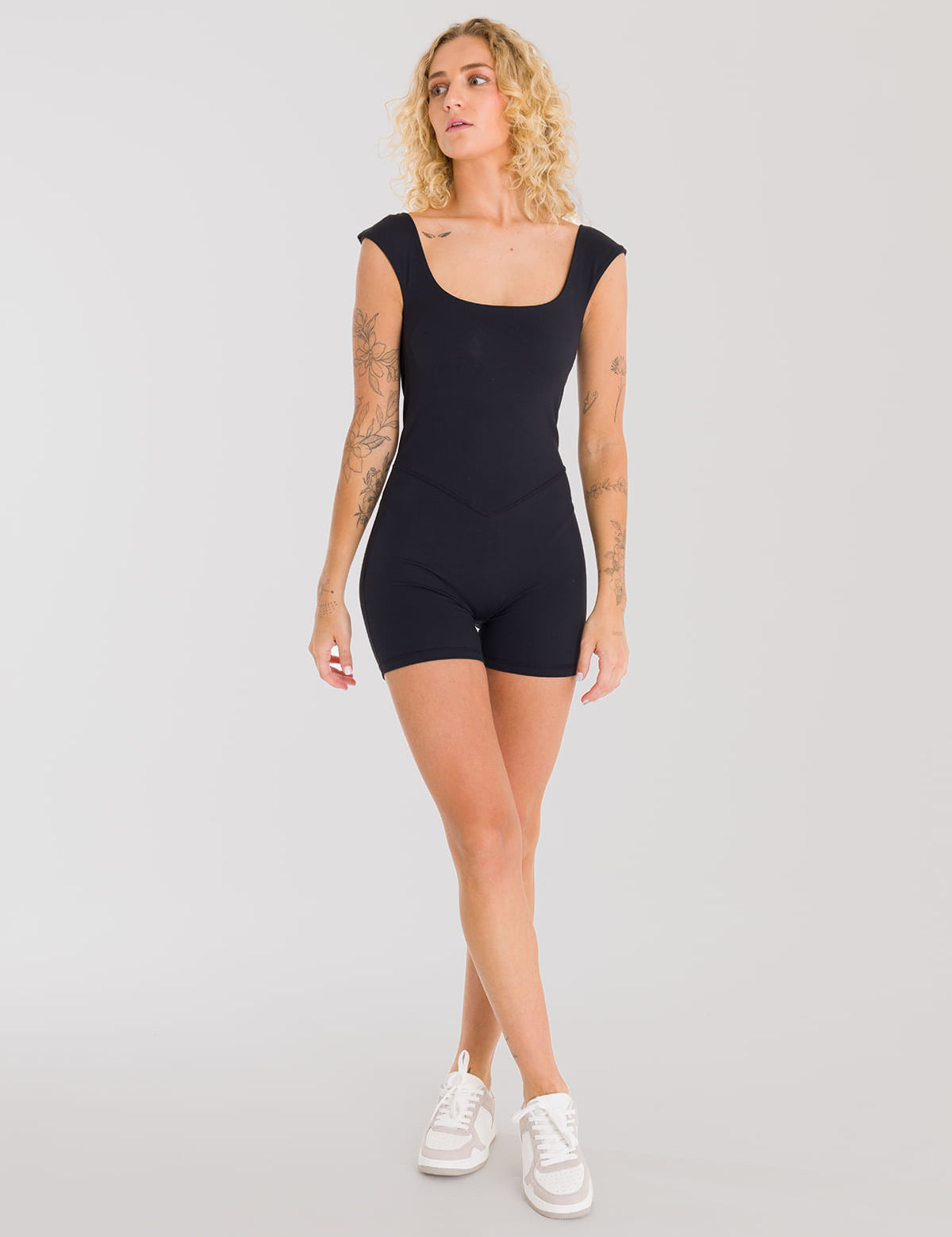 Enterizo Corto Para Mujer Saint Malé Kira Negro Bsoul