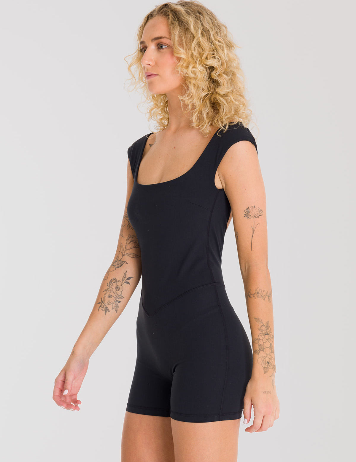 Enterizo Corto Para Mujer Saint Malé Kira Negro Bsoul