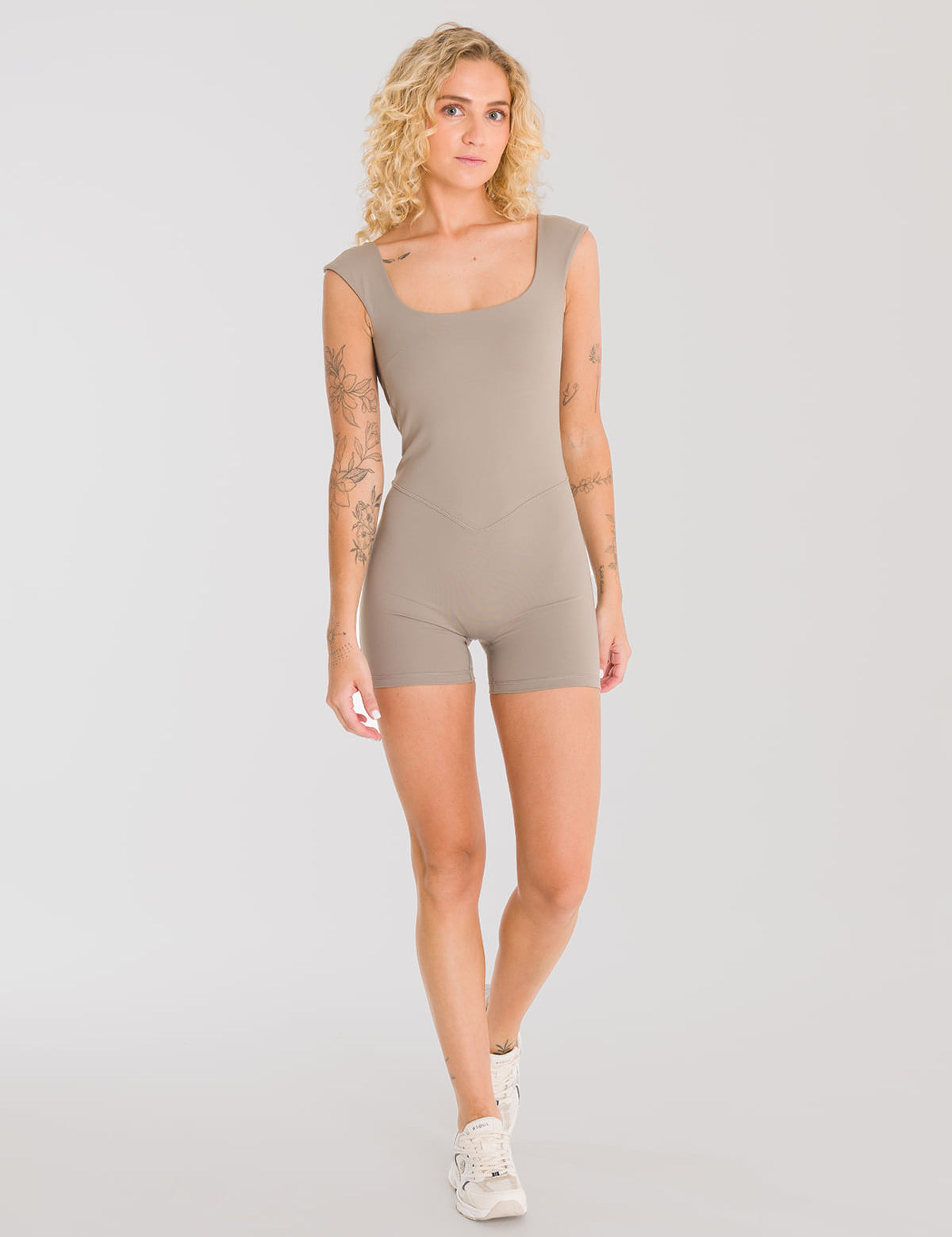 Enterizo Corto Para Mujer Saint Malé Kira Marrón Bsoul