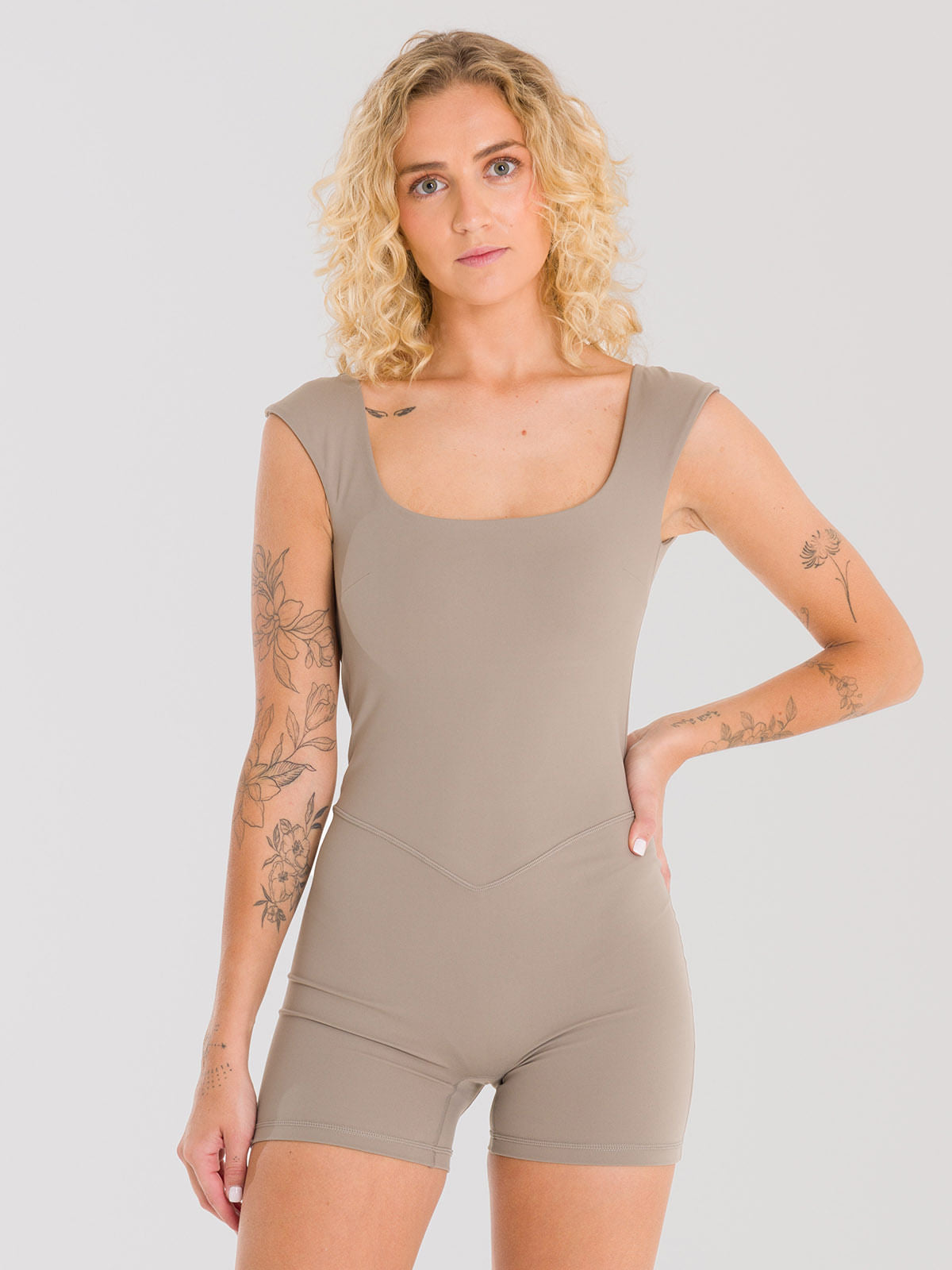 Enterizo Corto Para Mujer Saint Malé Kira Marrón Bsoul