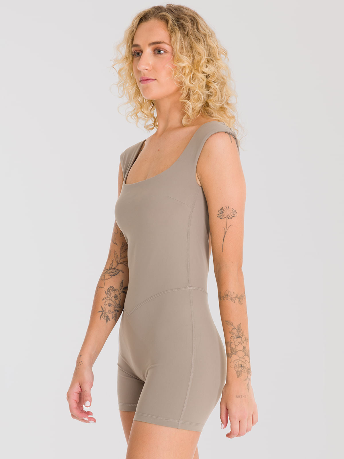 Enterizo Corto Para Mujer Saint Malé Kira Marrón Bsoul