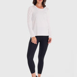 Polo Manga Larga Para Mujer First Layer Mesh Blanco Bsoul