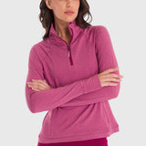 Polo Manga Larga Para Mujer Warmer Valeria Rosado Bsoul