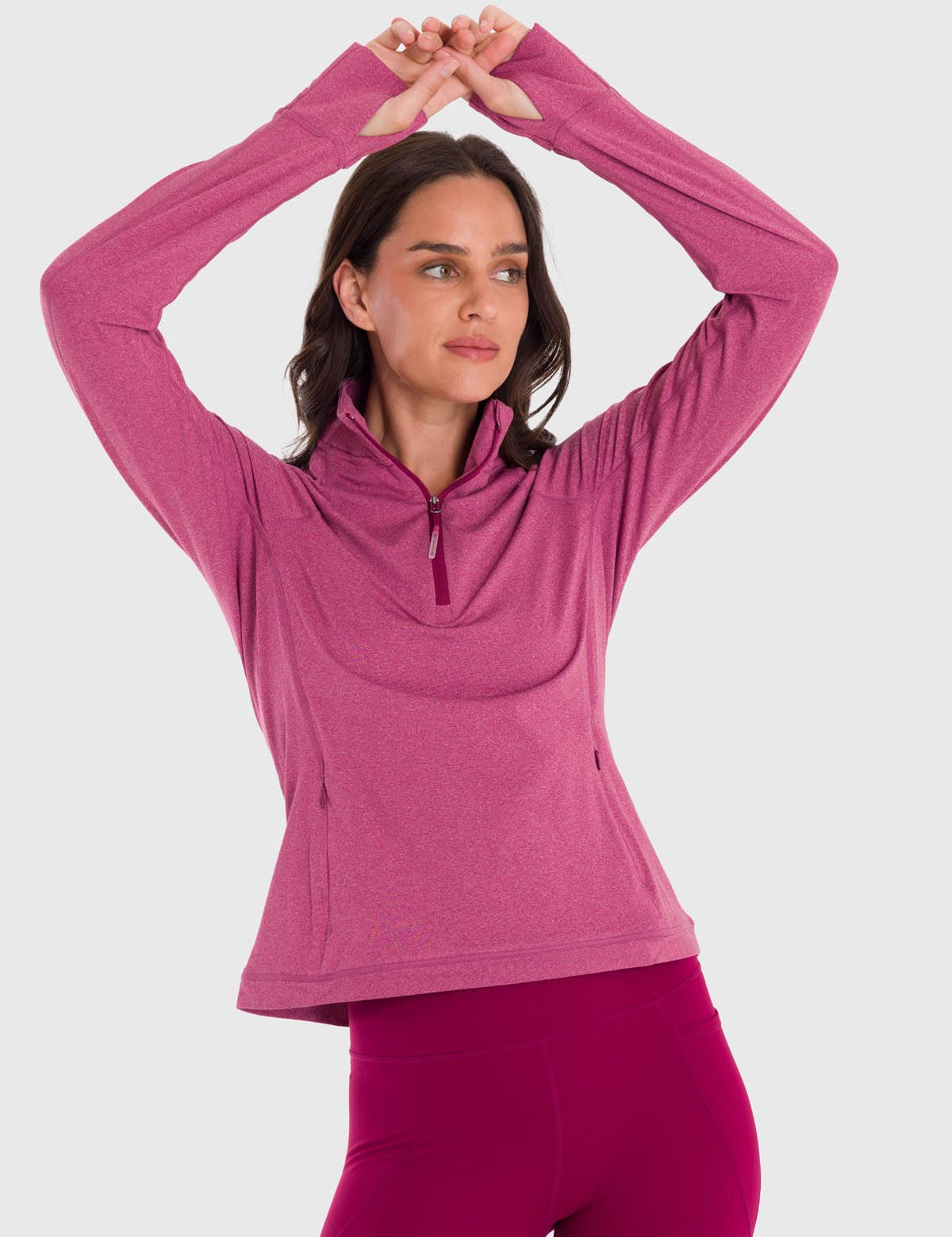 Polo Manga Larga Para Mujer Warmer Valeria Rosado Bsoul