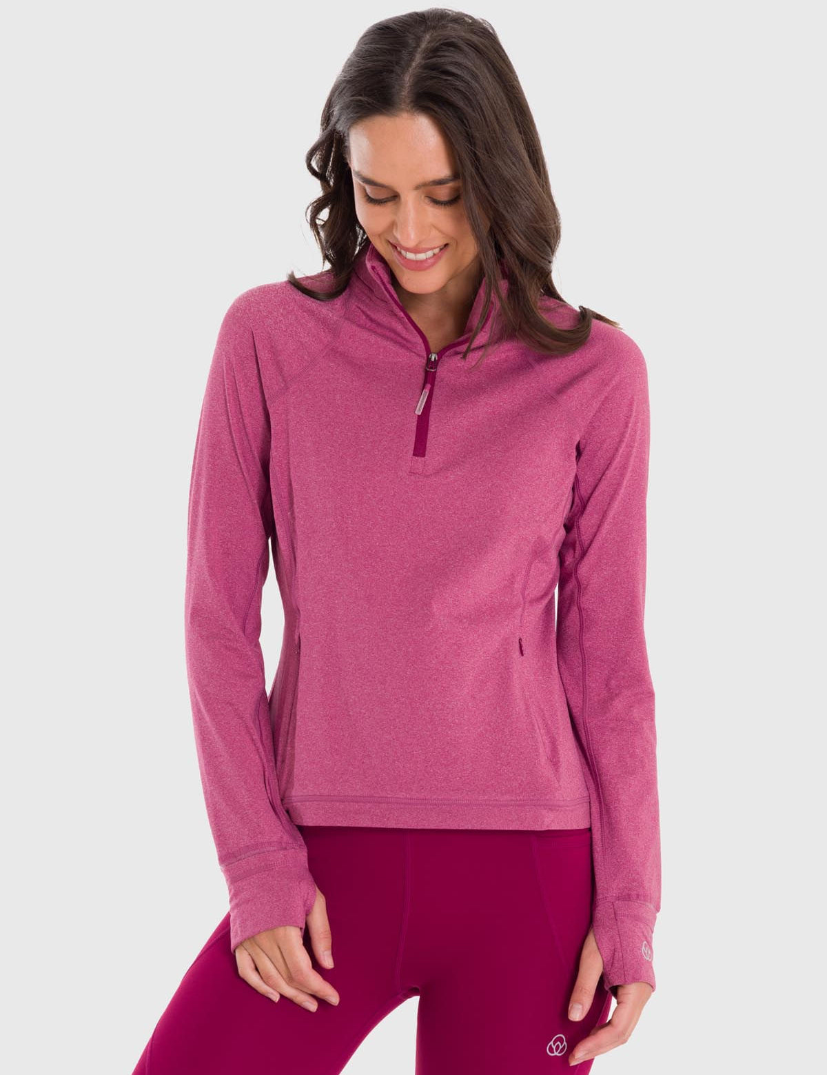 Polo Manga Larga Para Mujer Warmer Valeria Rosado Bsoul