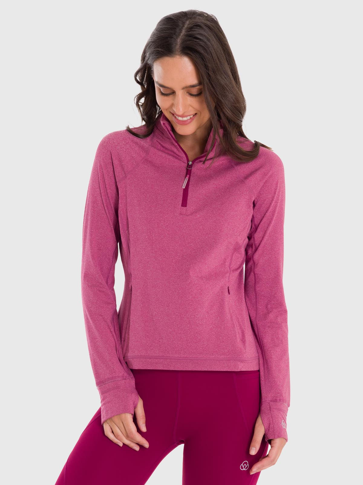 Polo Manga Larga Para Mujer Warmer Valeria Rosado Bsoul