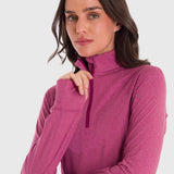 Polo Manga Larga Para Mujer Warmer Valeria Rosado Bsoul