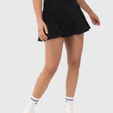 Falda Para Mujer Woven Pleated Skort Negro Bsoul