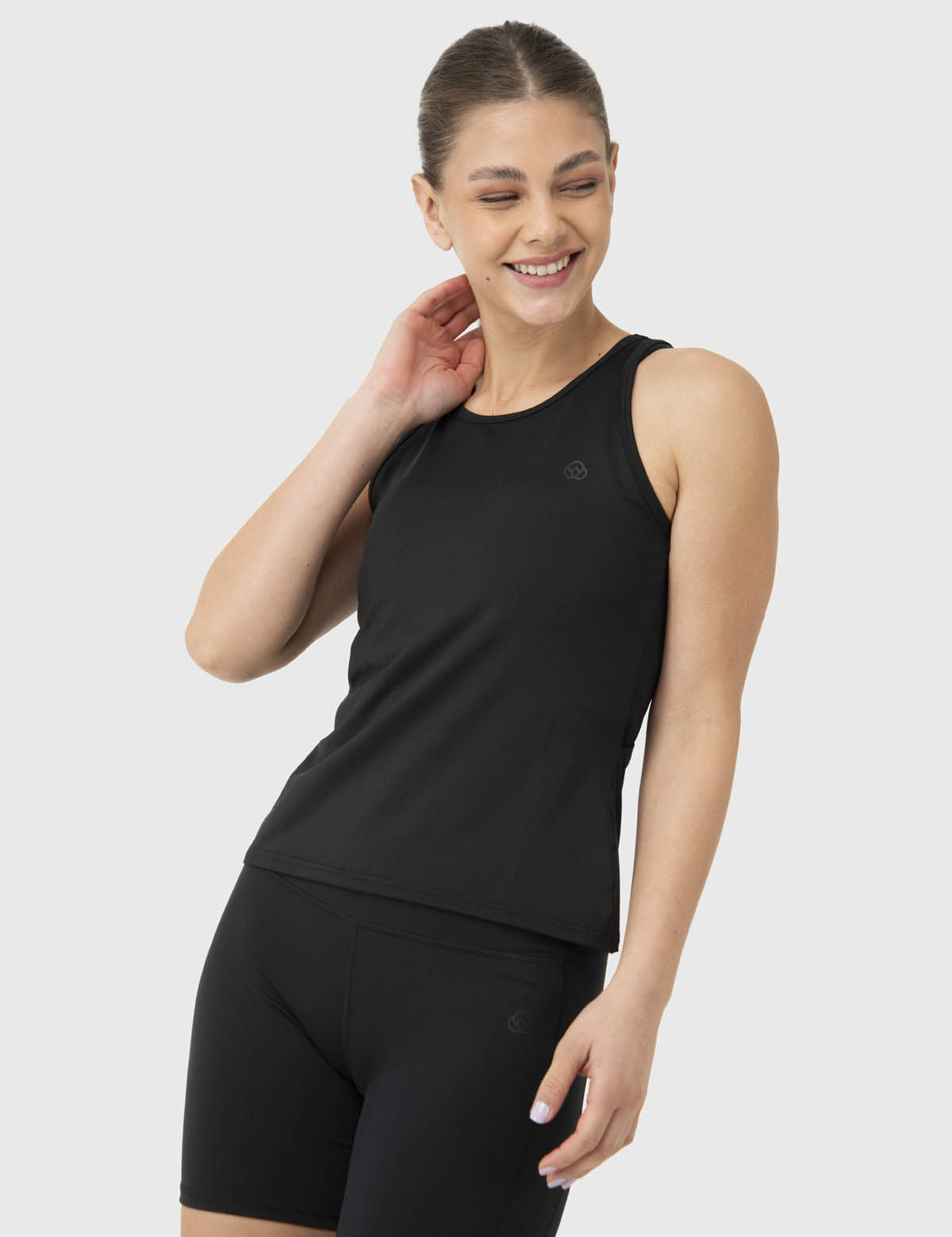 Polo Sin Mangas Para Mujer Open Back Vest Negro Bsoul