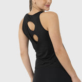 Polo Sin Mangas Para Mujer Open Back Vest Negro Bsoul