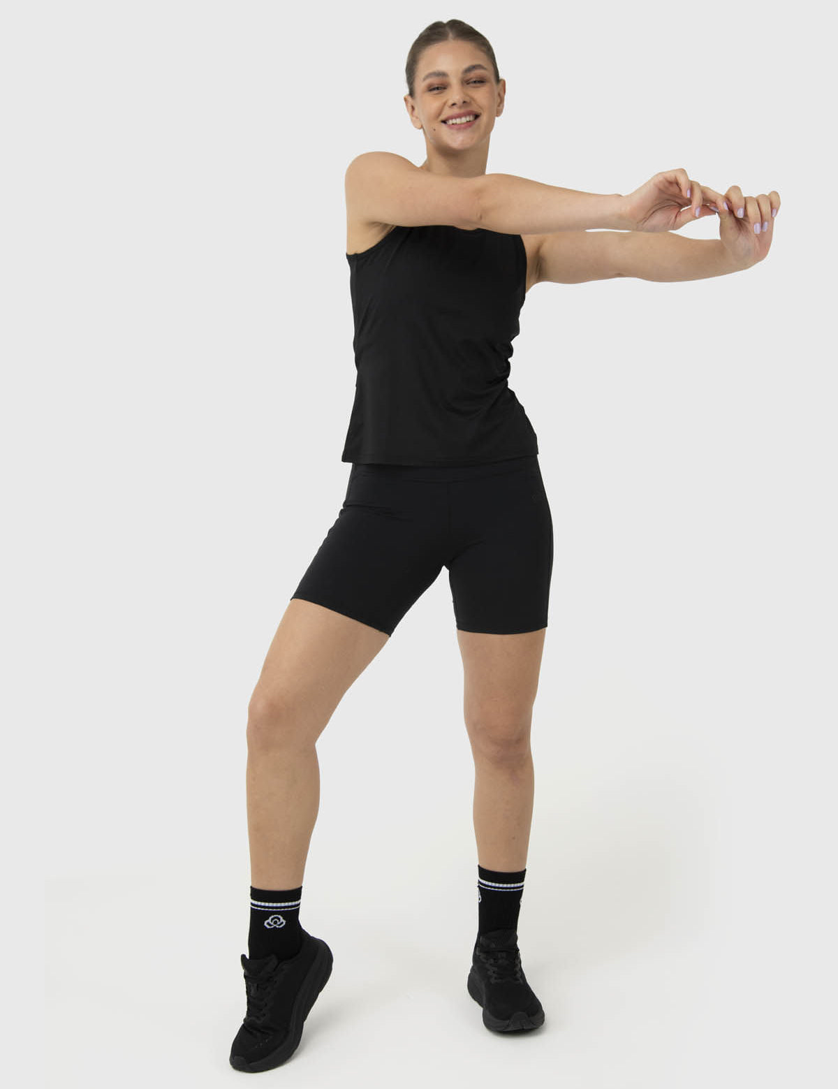 Polo Sin Mangas Para Mujer Open Back Vest Negro Bsoul