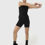 Polo Sin Mangas Para Mujer Open Back Vest Negro Bsoul